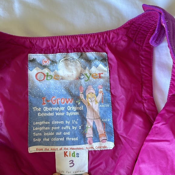 Obermeyer kids size 3 snow bibs - Picture 3 of 4